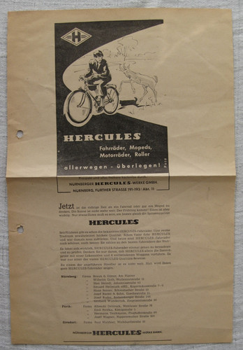 Werbung hercules fahrräder - werbung,