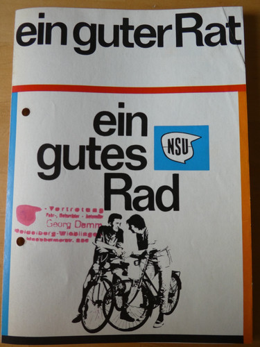 Original nsu fahrrad prospekt - fahrrad,